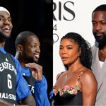 LeBron James, Dwyane Wade and Gabrielle Union
