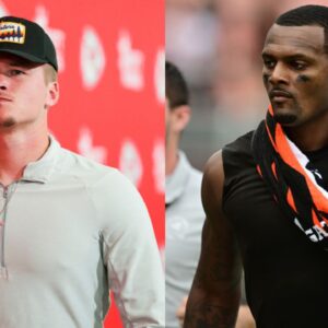 Bailey Zappe and Deshaun Watson