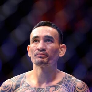 Max Holloway during UFC 300 at T-Mobile Arena.