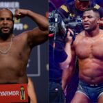 Daniel Cormier (L) and Francis Ngannou (R)