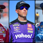 Chase Elliott, Denny Hamlin and Kyle Larson.