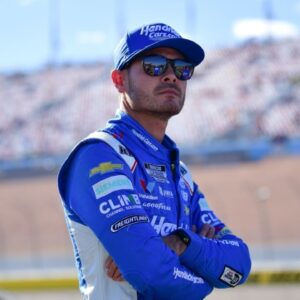NASCAR Cup Series driver Kyle Larson (5) during qualifying for the South Point 400 at Las Vegas Motor Speedway.