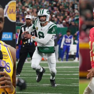 LeBron James, Aaron Rodgers and Patrick Mahomes.
