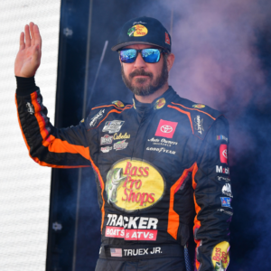 NASCAR Cup Series driver Martin Truex Jr. (19) before the South Point 400 at Las Vegas Motor Speedway