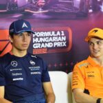 Alex Albon (Williams) and Oscar Piastri (McLaren)
