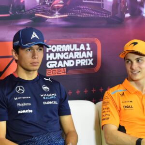 Alex Albon (Williams) and Oscar Piastri (McLaren)
