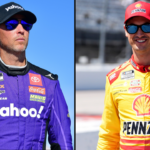 Denny Hamlin (L) Joey Logano (R)
