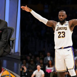 Skip Bayless (L) and LeBron James (R)