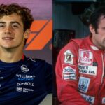 Franco Colapinto (L) and Carlos Reutemann (R)