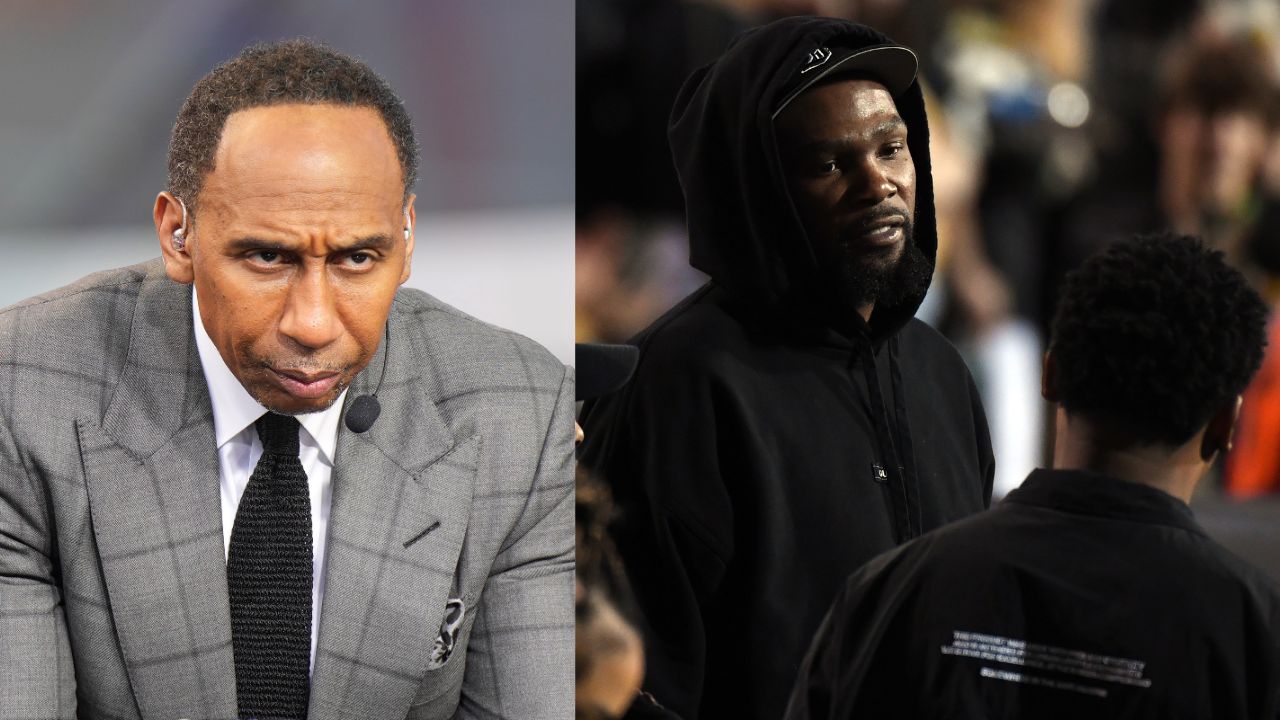 Stephen A. Smith (L) Kevin Durant (R)