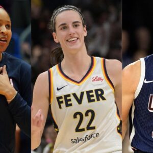 Maya Moore, Caitlin Clark and Stephen Curry