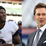 Lamar Jackson and Tom Brady