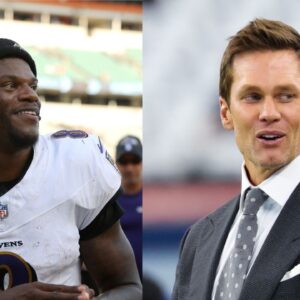 Lamar Jackson and Tom Brady