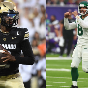 Shedeur Sanders and Aaron Rodgers