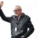 Former NASCAR series driver Mark Martin is introduced before the Pala Casino 400 at Auto Club Speedway.
