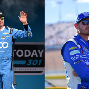 Kyle Busch(L) and Kyle Larson(R)