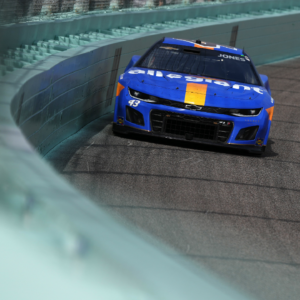 NASCAR Cup Series driver Erik Jones (43) races during the 4EVER 400 presented by Mobil 1 at Homestead-Miami Speedway.