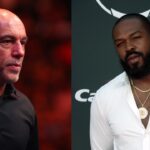 Joe Rogan (L) and Jon Jones (R)
