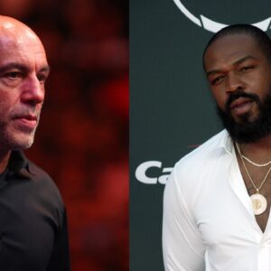 Joe Rogan (L) and Jon Jones (R)