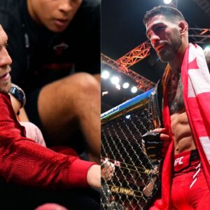 Conor McGregor (L) Ilia Topuria (R)