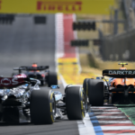 McLaren Formula 1 Team driver Lando Norris (4) of Team Great Britain drives during the Sprint Race in the 2024 Formula One US Grand Prix at Circuit of the Americas.