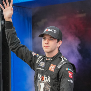 NASCAR Xfinity Series driver Chandler Smith (81) during driver introductions for the Food City 300 at Bristol Motor Speedway.
