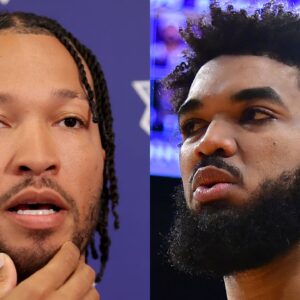 Jalen Brunson and Karl-Anthony Towns