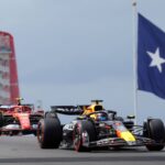 Circuit of The Americas, Austin, FORMULA 1 PIRELLI UNITED STATES GRAND PRIX 2024 ,im Bild Max Verstappen (NLD), Oracle Red Bull Racing, Carlos Sainz Jr. (ESP), Scuderia Ferrari HP