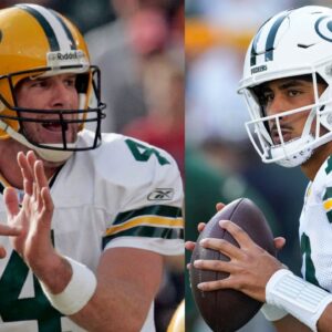 Brett Favre and Jordan Love