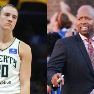 Sabrina Ionescu and Kenny Smith