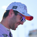 NASCAR Cup Series driver Daniel Suarez (99) during qualifying for the South Point 400 at Las Vegas Motor Speedway.