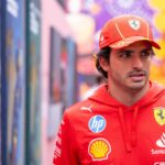 Carlos Sainz of Ferrari at the Mexico City GP paddock
