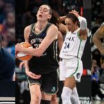 Isiah Thomas(L), A still from Game 5 of the WNBA Finals (C), and Damian Lillard (R)