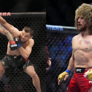 Umar Nurmagomedov (L) and Merab Dvalishvili (R)