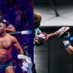 Francis Ngannou (L) and Ryan Garcia (R)