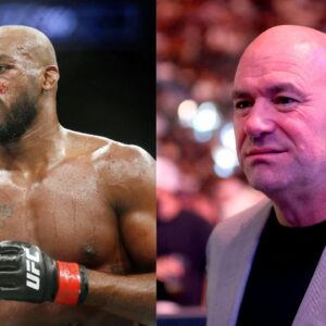 Jon Jones (L) and Dana White (R)