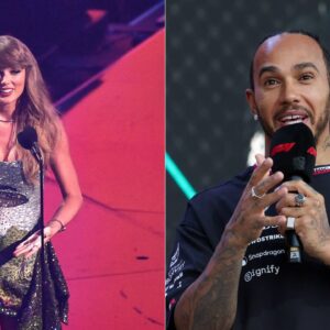 Taylor Swift(L), Lewis Hamilton(R)