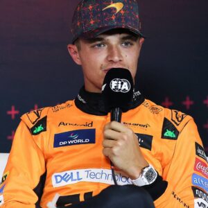 Lando Norris of McLaren at the Mexico City GP Press Conference