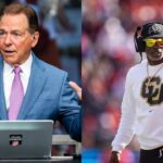 Nick Saban and Deion Sanders