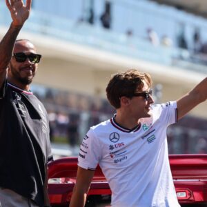 HAMILTON Lewis (gbr), Mercedes AMG F1 Team W15, RUSSELL George (gbr), Mercedes AMG F1 Team W15, portrait during the Formula 1 Pirelli United States Grand Prix 2024