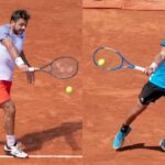 Stan Wawrinka (L) and Stefanos Tsitsipas (R) played each other at French Open 2019.