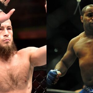 Rinat Fakhretdinov (L) Daniel Cormier (R)