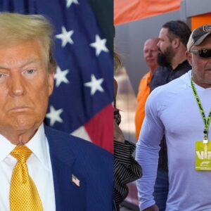 Donald Trump (L) and Joe Rogan (R)