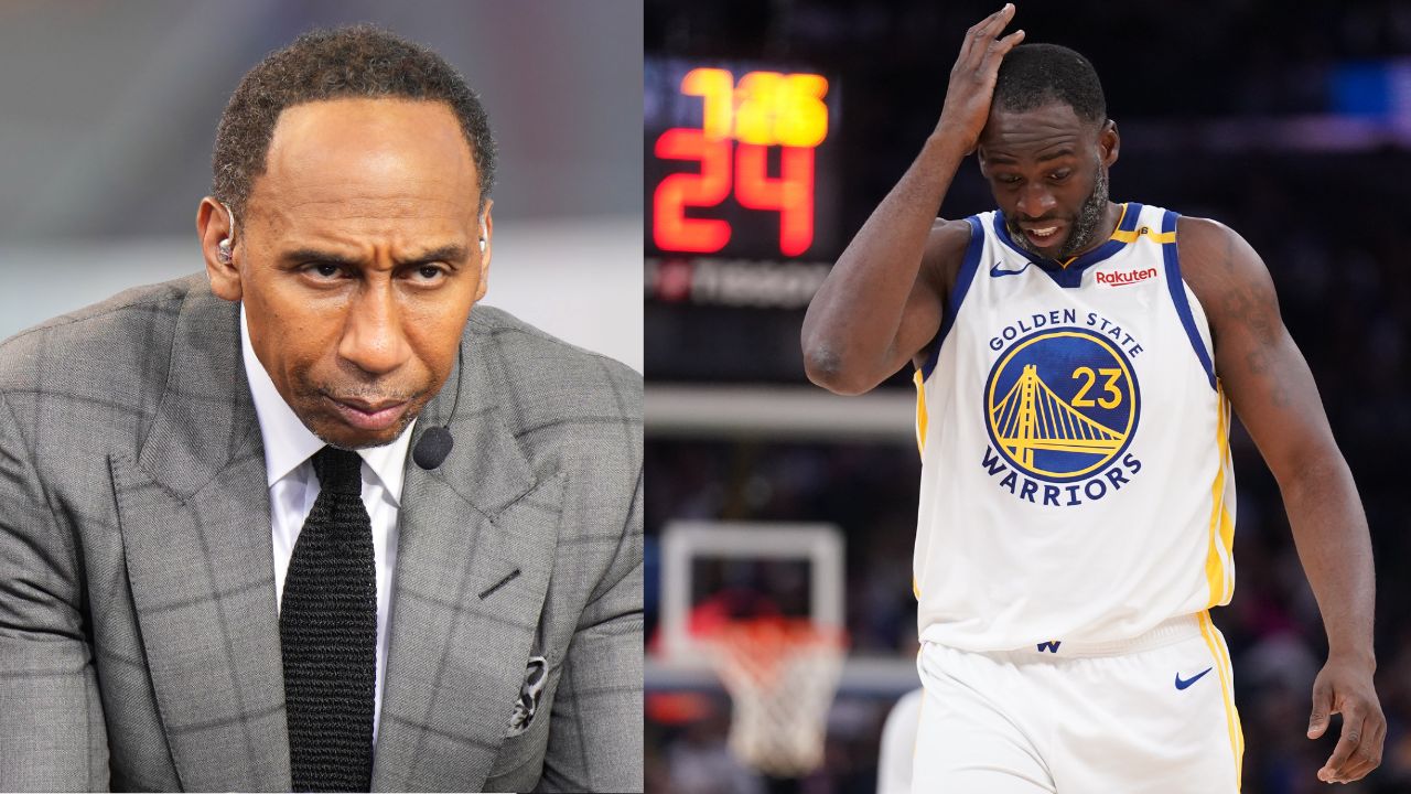 Stephen A. Smith (L) and Draymond Green (R)
