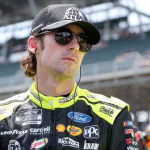 NASCAR Cup Series driver Ryan Blaney (12) during qualifying for the Brickyard 400 at Indianapolis Motor Speedway.