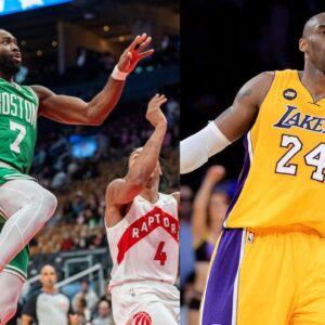 Jaylen Brown (L) and Kobe Bryant (R)