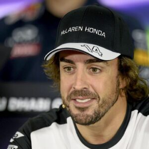 Fernando Alonso at a press conference