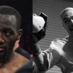 Terence Crawford (L) and Tim Tszyu (R)