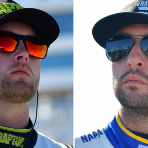 (L-R) William Byron and Chase Elliott