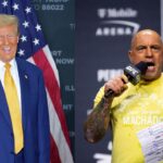 Donald Trump (L), Joe Rogan (R)